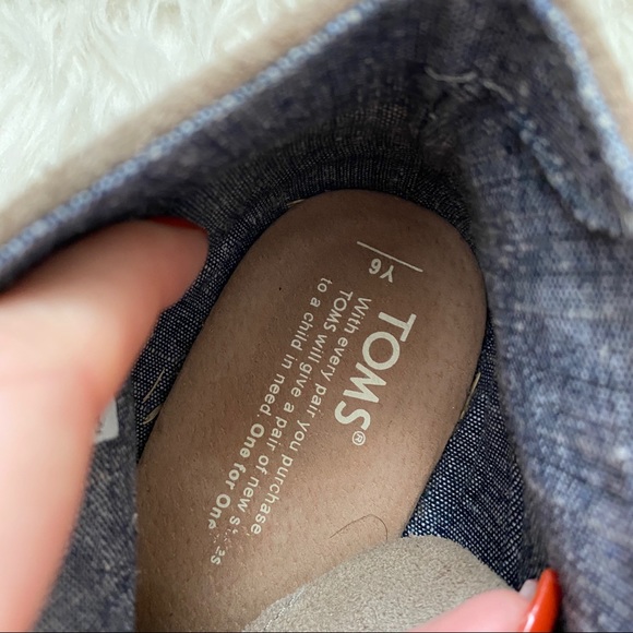 Toms Suede Desert Lace Up Wedges Size 6 - Picture 9 of 9